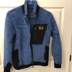 Mountain Hardwear blue monkey man fleece jacket